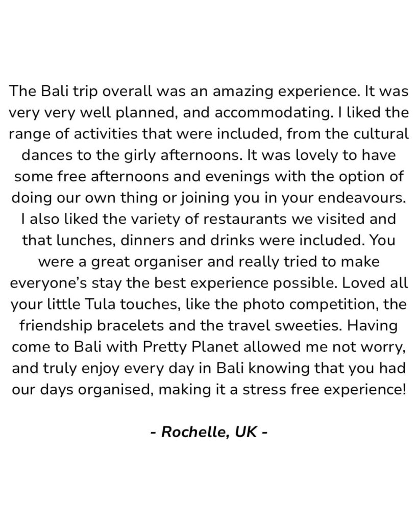 Bali Tour Review