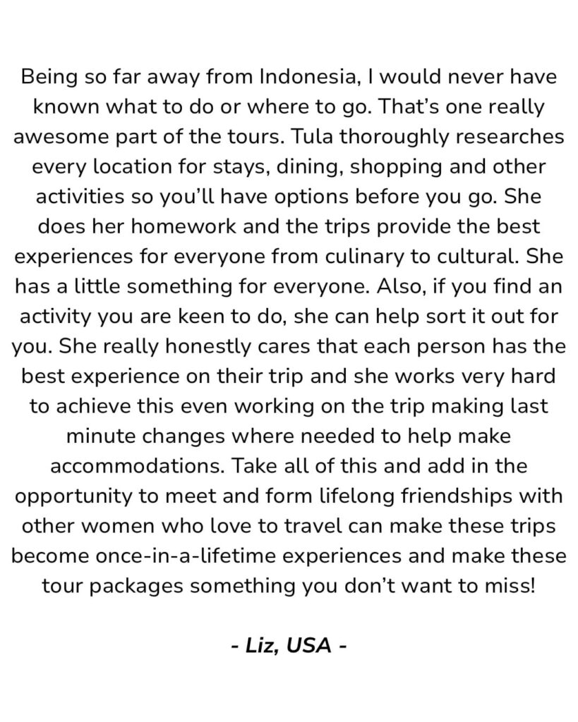 Bali Tour Review