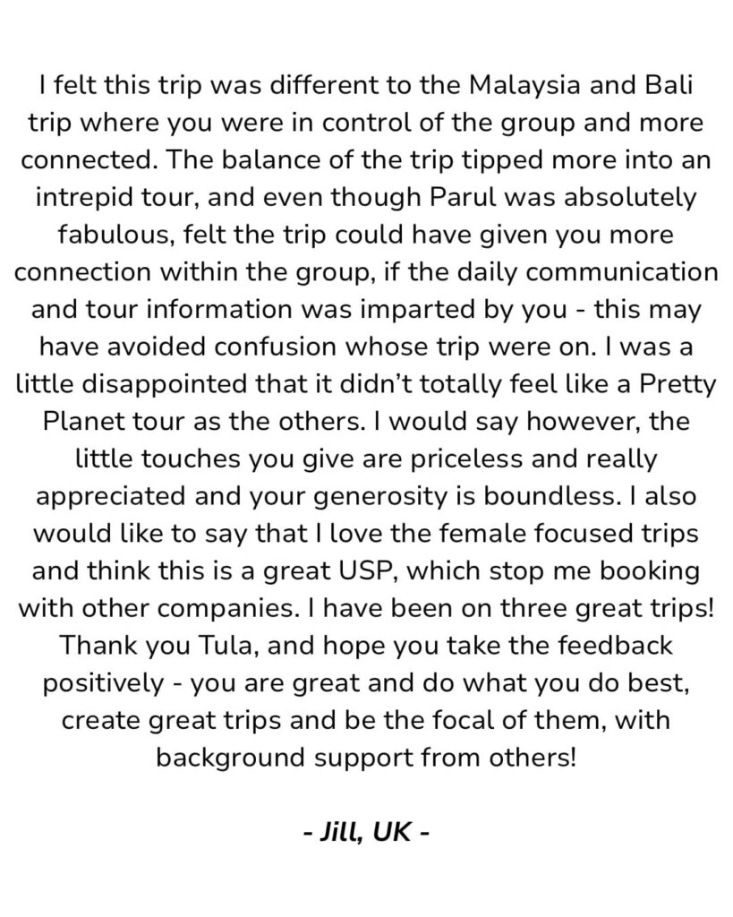 India Tour Review
