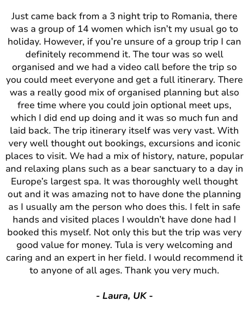 Romania Tour Review